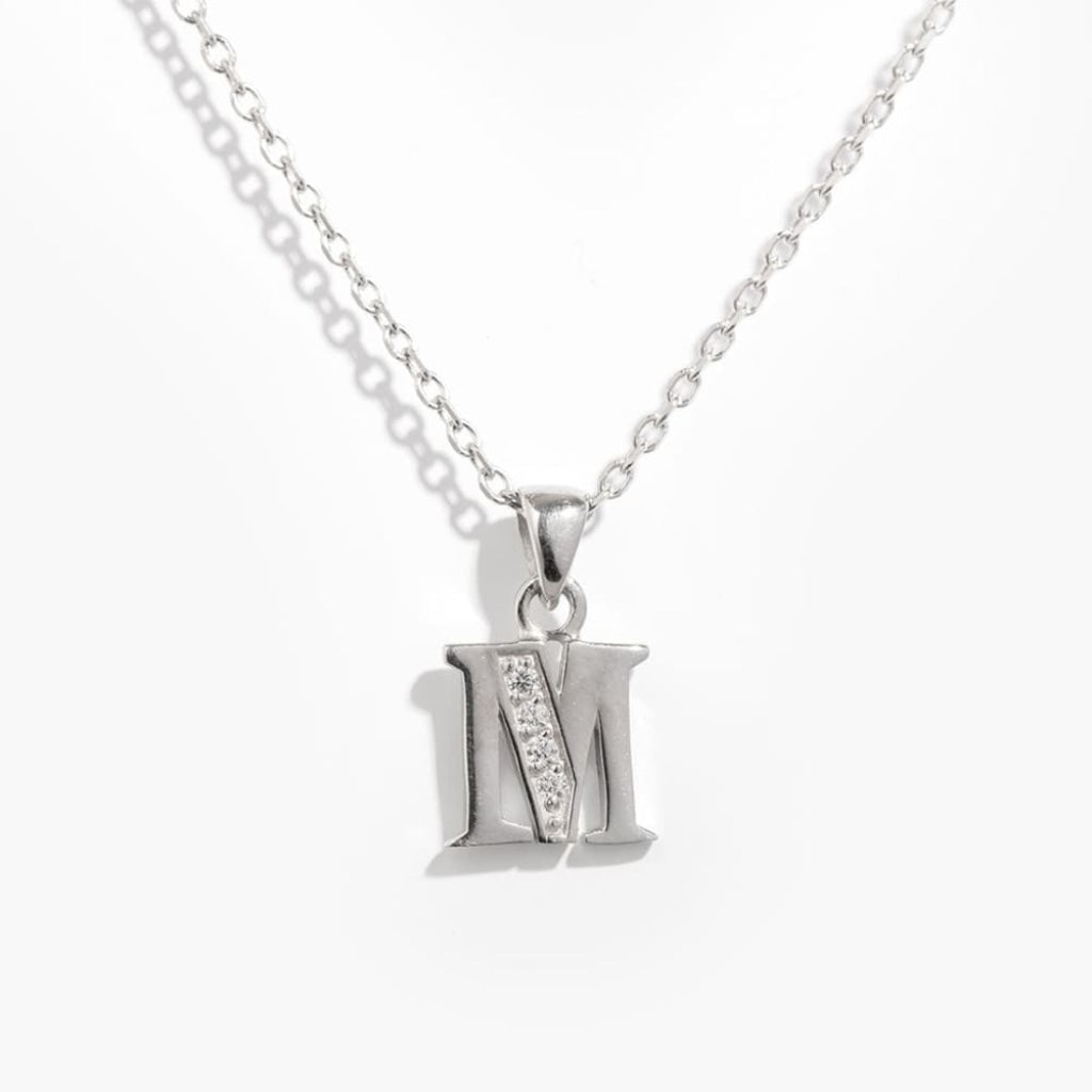 Initial Necklace | Sterling Silver - M