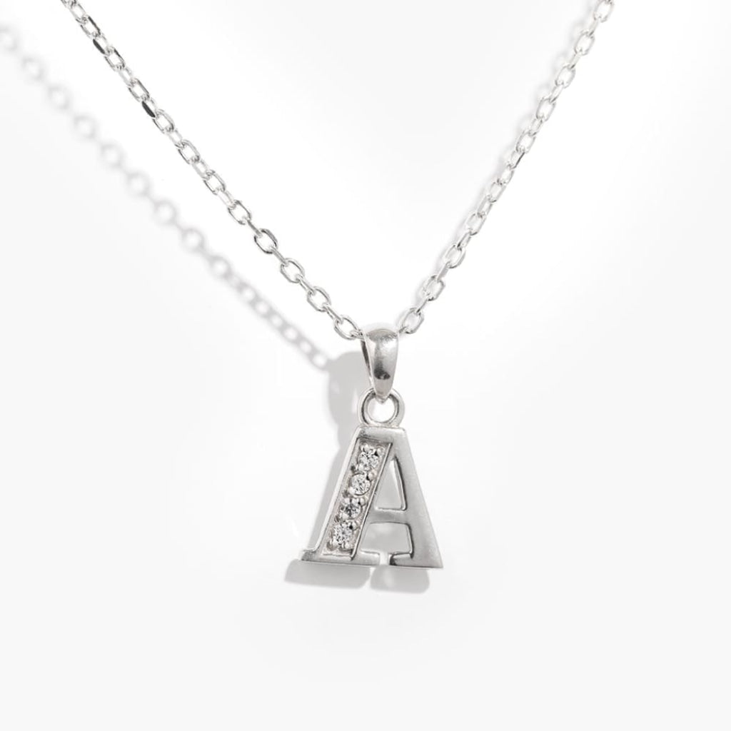 Initial Necklace | Sterling Silver -