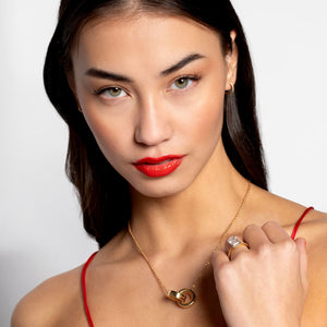 Interlocking Necklace | 18ct Gold