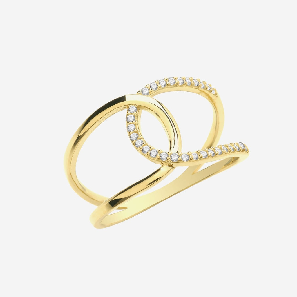 Interlocking Ring | 9ct Gold