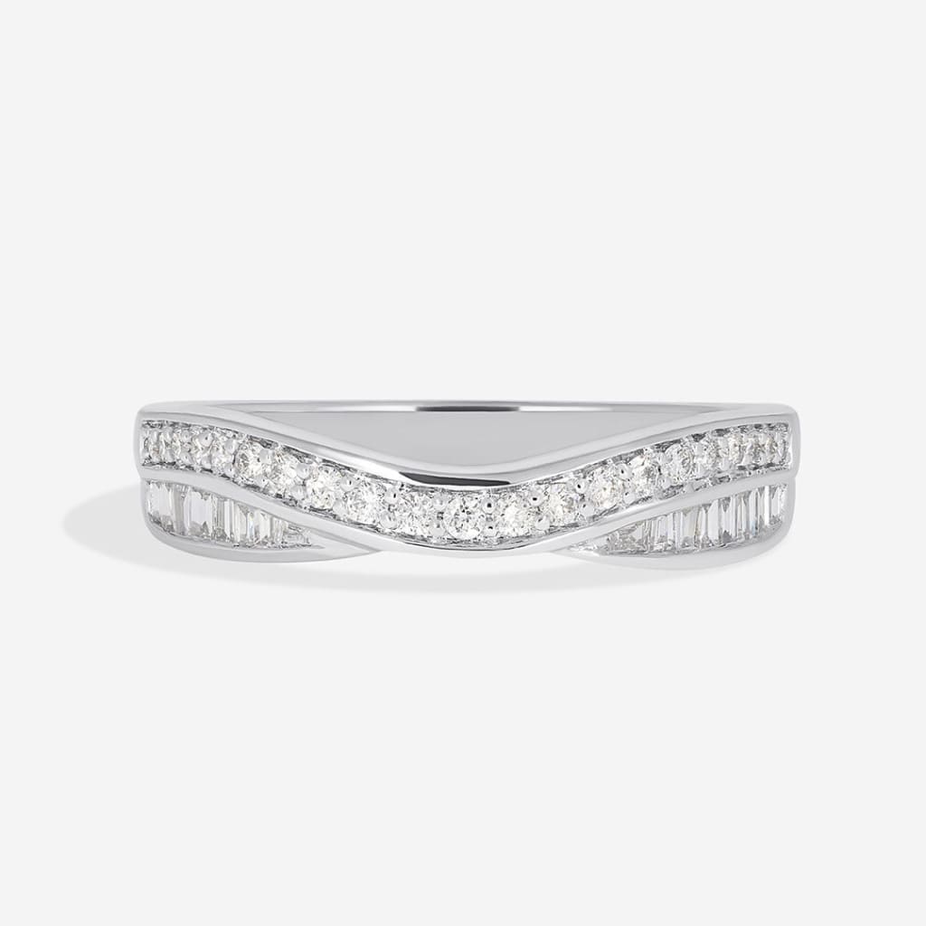 IRIS - 18ct White Gold | Diamond Wedding Ring
