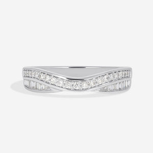 IRIS | Diamond Wedding Ring in 18ct White Gold