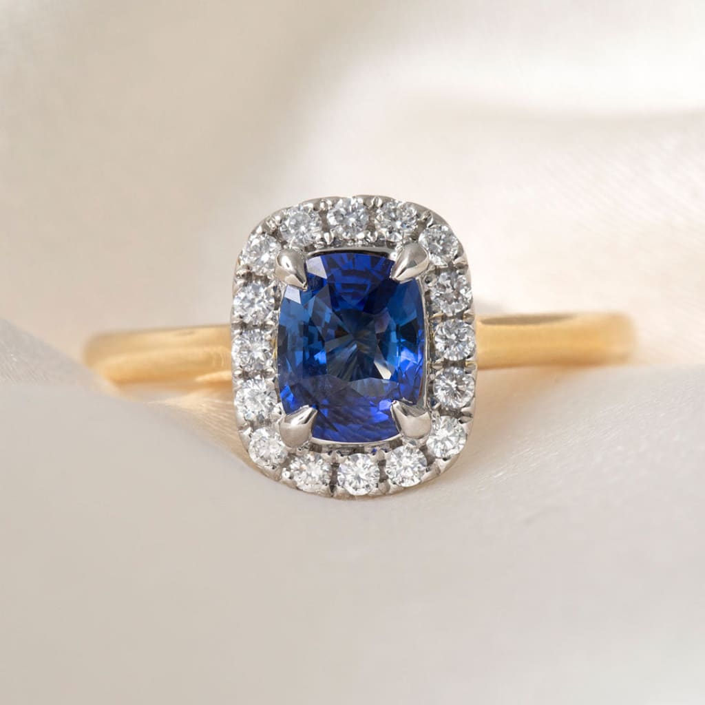 ISADORA 1.20ct | Diamond & Sapphire Ring - Rings