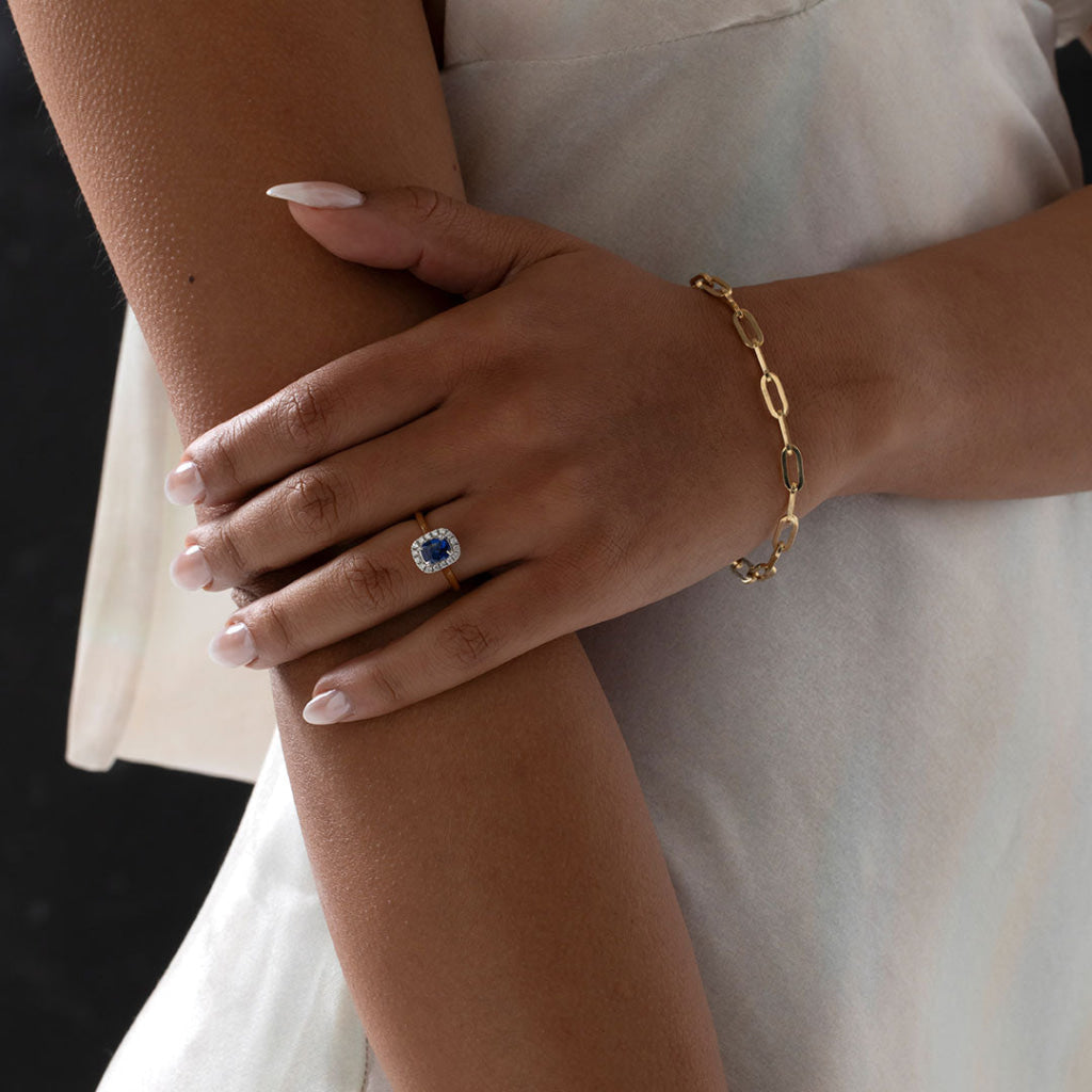 ISADORA 1.20ct | Diamond & Sapphire Ring - Rings