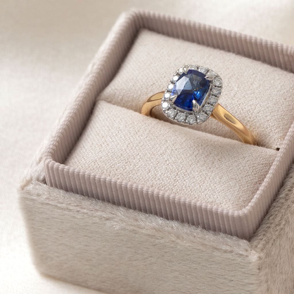 ISADORA 1.20ct | Diamond & Sapphire Ring - Rings
