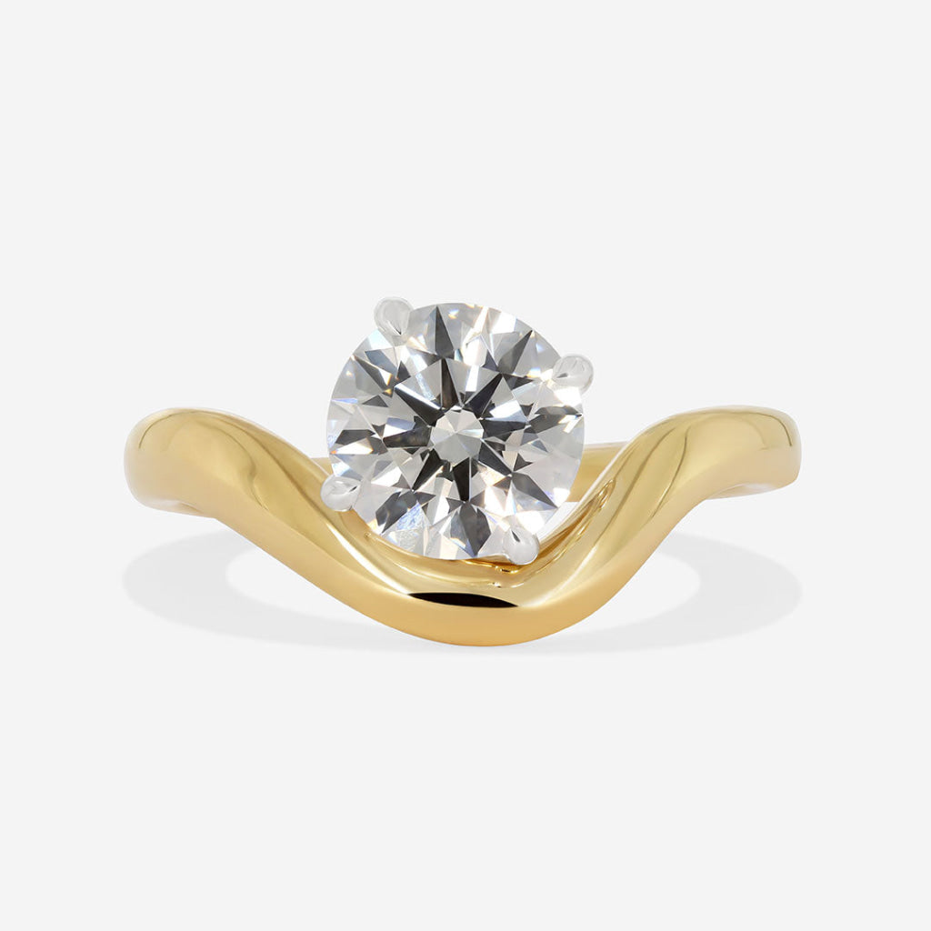 IVANNA | Round Brilliant Cut Solitaire Lab Diamond Set