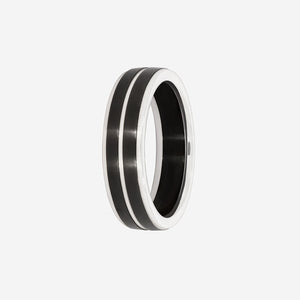 IVAR | Men's Wedding Ring in Zirconium & 9ct Gold