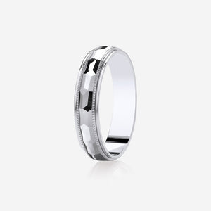 JACKSON 5mm | Men's Wedding Ring in 9ct White Gold