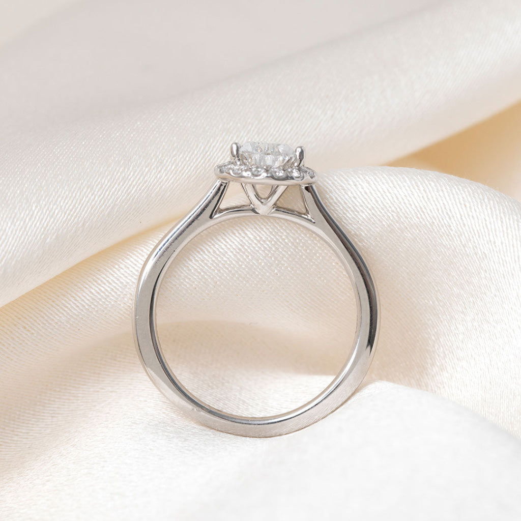 JAMIE 1.20ct | Pear Halo Lab Grown Diamond Engagement Ring