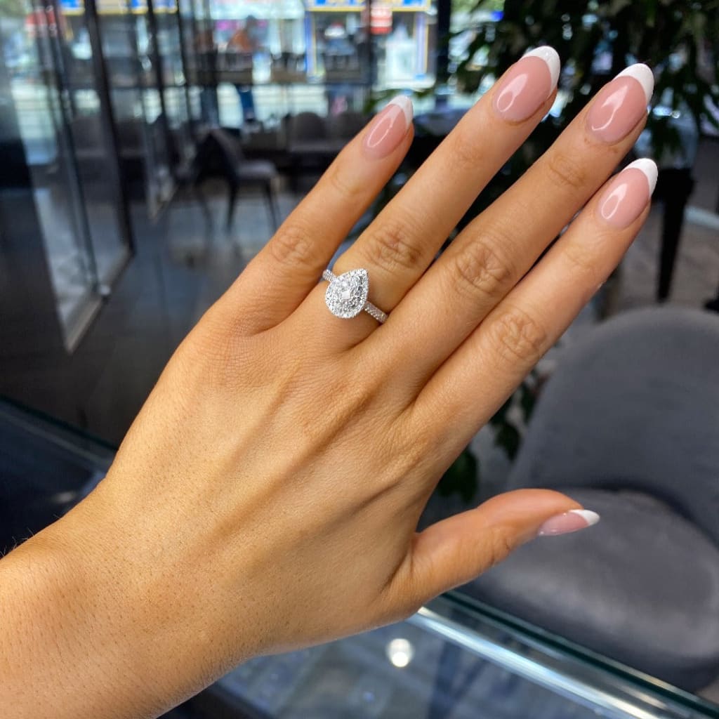 Jetson | Diamond Engagement Ring On Womans Hand - Gear Jewellers Dublin 