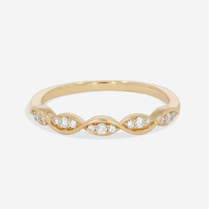 JOAN | Diamond Wedding Ring in 18ct Gold