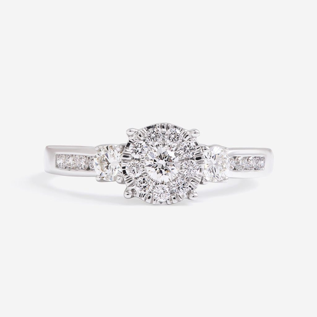 JOLENE - 18ct White Gold | Diamond Engagement Ring - Rings