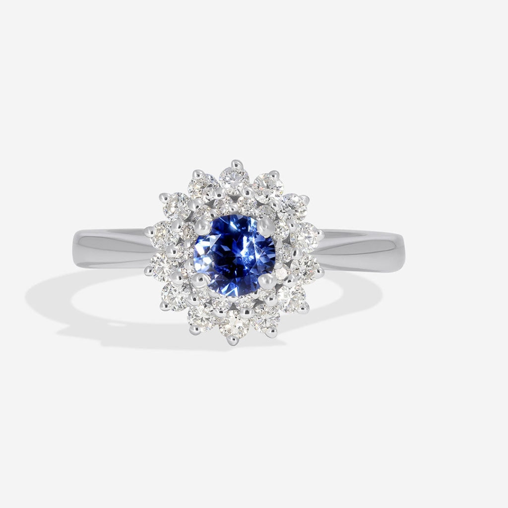 Judy 18ct White Gold Sapphire Ring