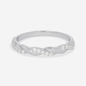 JULIET | Diamond Wedding Ring in 18ct White Gold