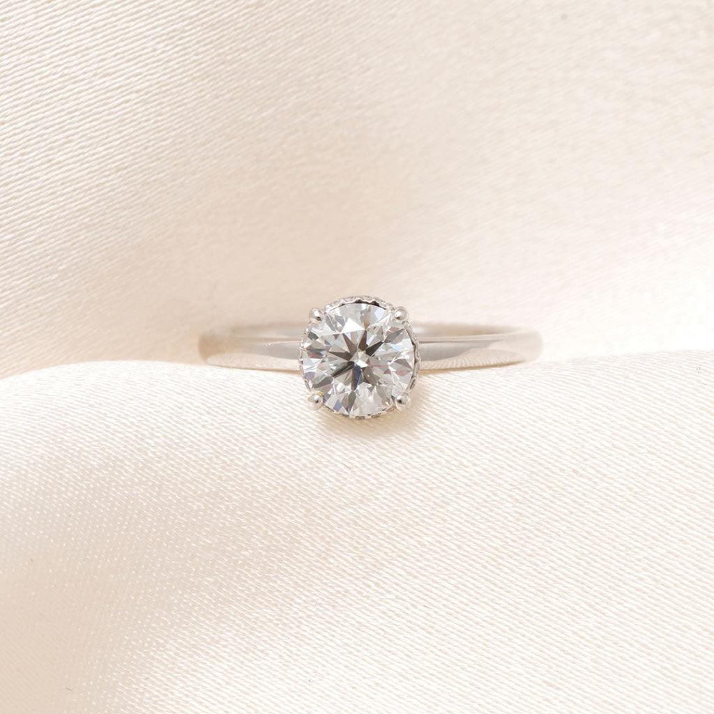 JUPITER | Round Solitaire Lab Diamond Set in Platinum