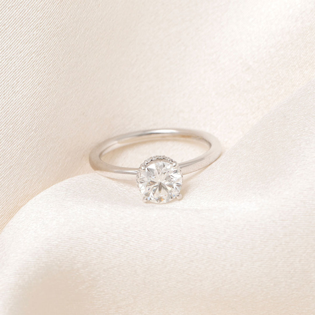 JUPITER | Round Solitaire Lab Diamond Set in Platinum