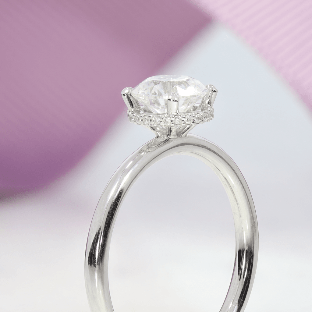 Side view of Jupiter Platinum Lab Grown Diamond Engagement Ring - Gear Jewellers Dublin 
