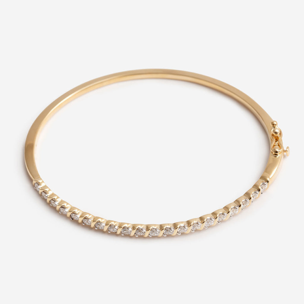 Kansas Diamond Bangle | 9ct Gold - Bracelet