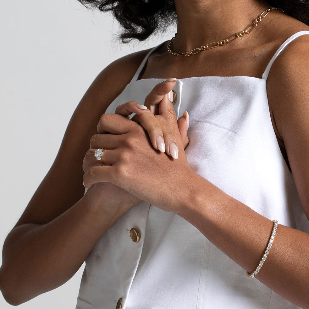 KARA | Cushion Cut 3-Stone Lab Grown Diamond Engagement