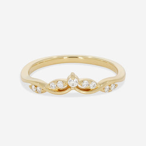 KINGA | Diamond Wedding Ring in 18ct Gold