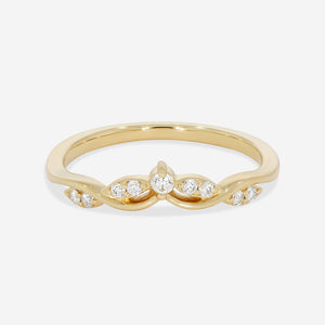 KINGA | Natural Diamond Wedding Ring in 18ct Gold