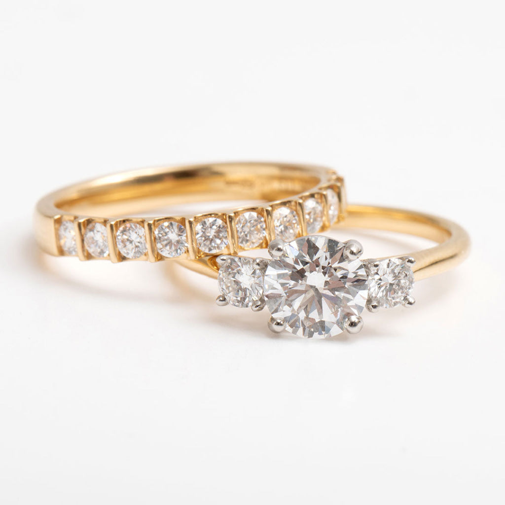 KINVARA 1.25ct | Round 3-Stone Lab Diamond Set in 18ct Gold