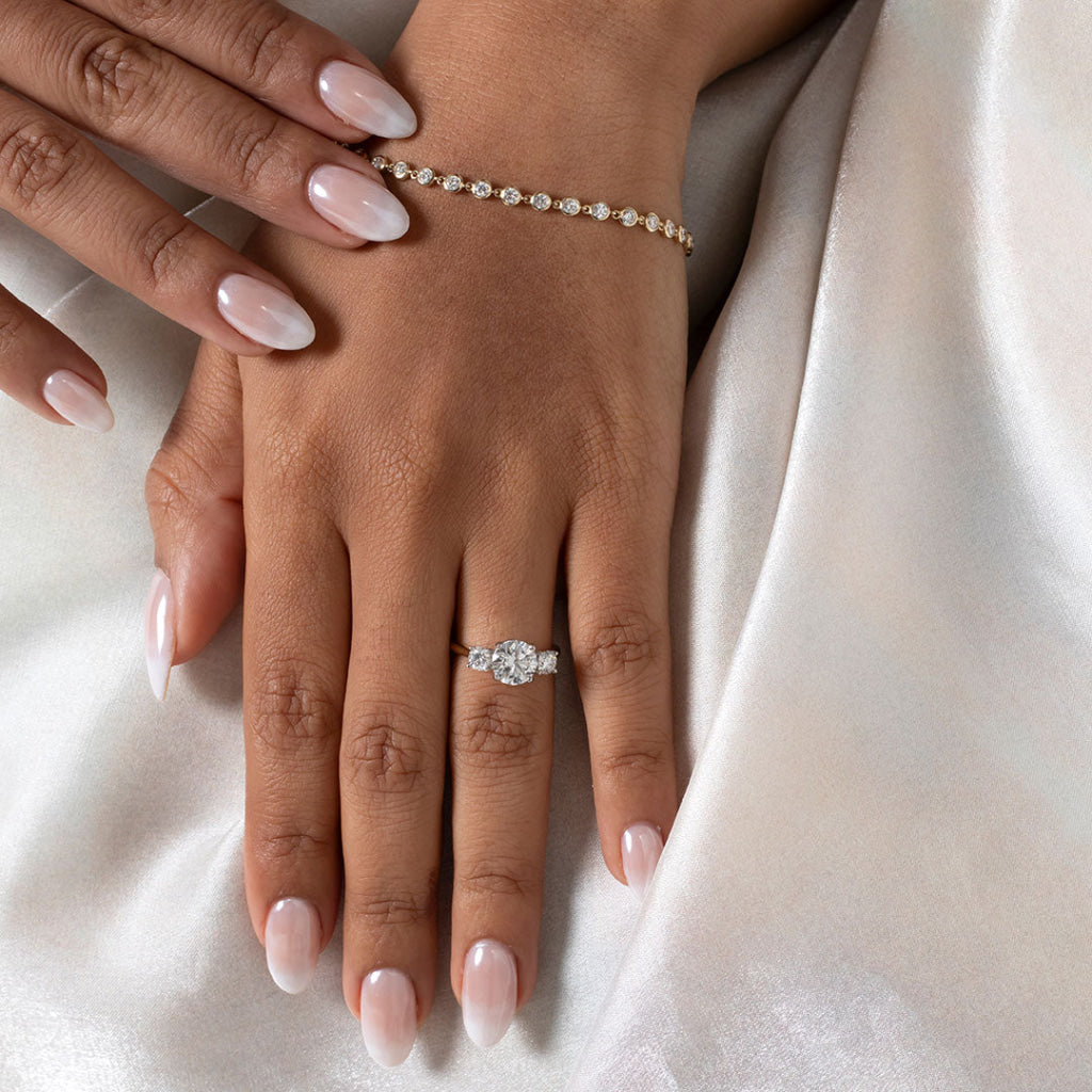 KINVARA 2.30ct | Round 3-Stone Lab Grown Diamond Engagement