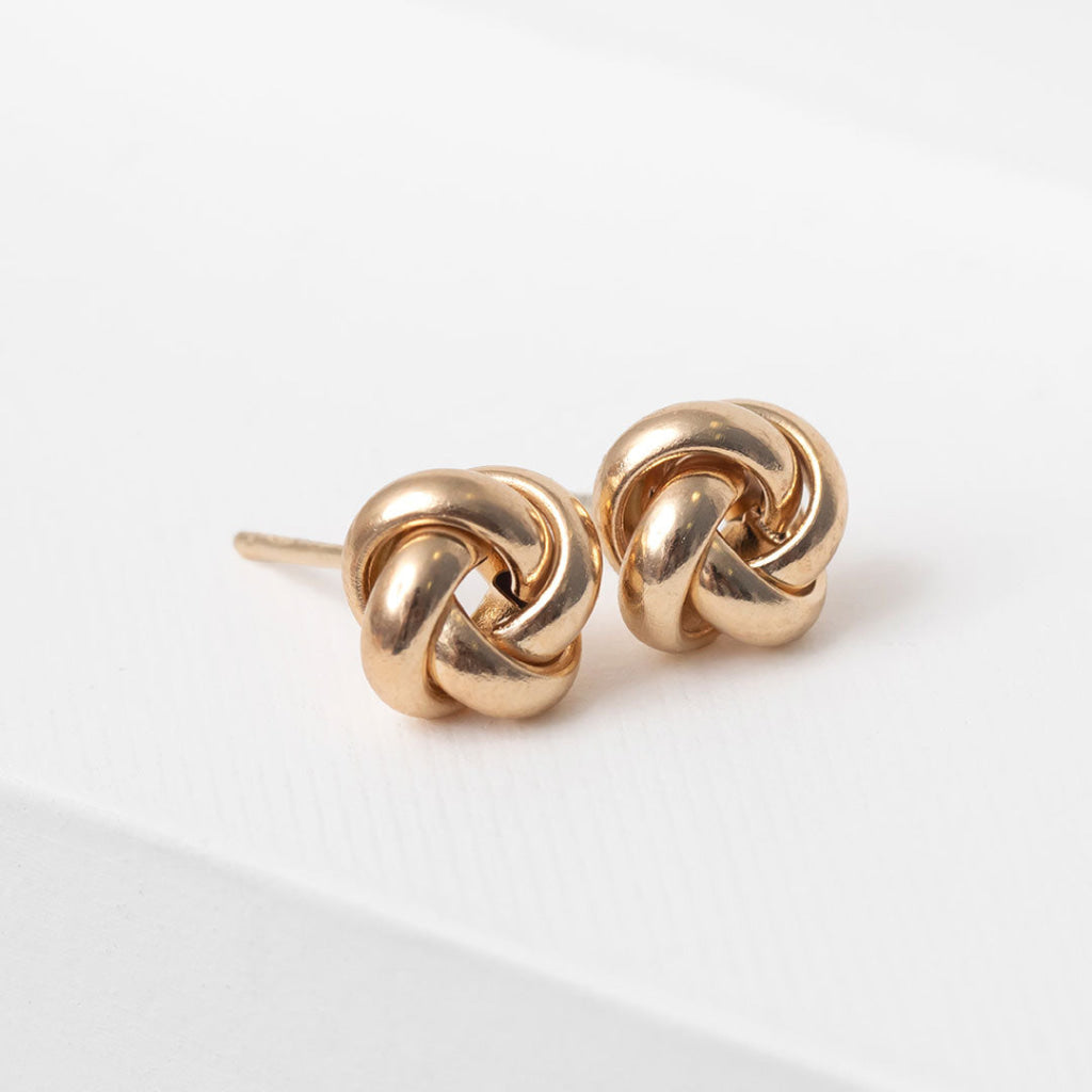 Knot Earrings - Small | 14ct Gold