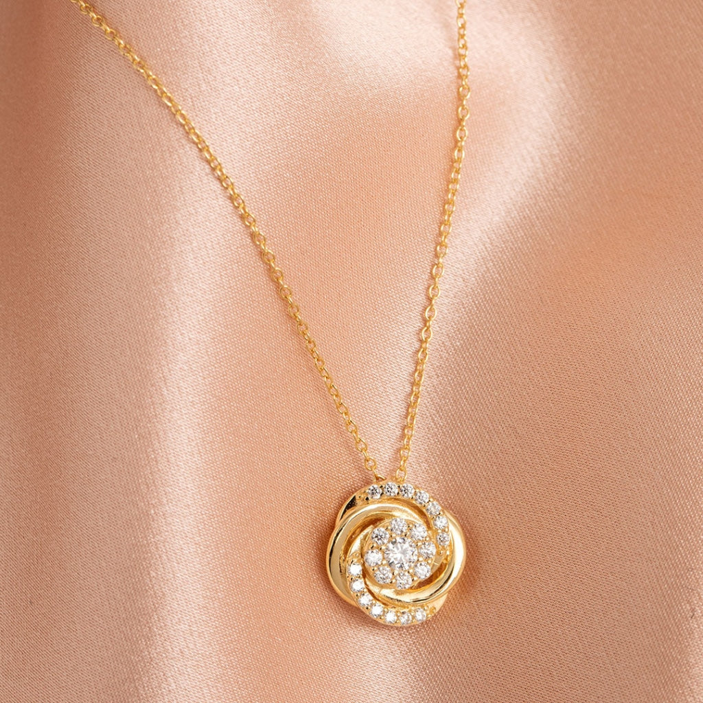 Knot Necklace 9ct Gold