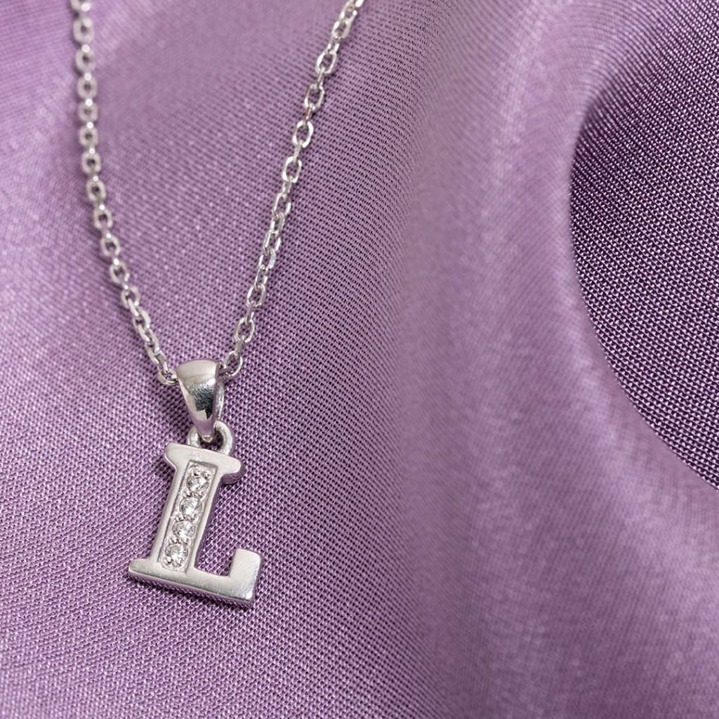 'L' Necklace | Sterling Silver
