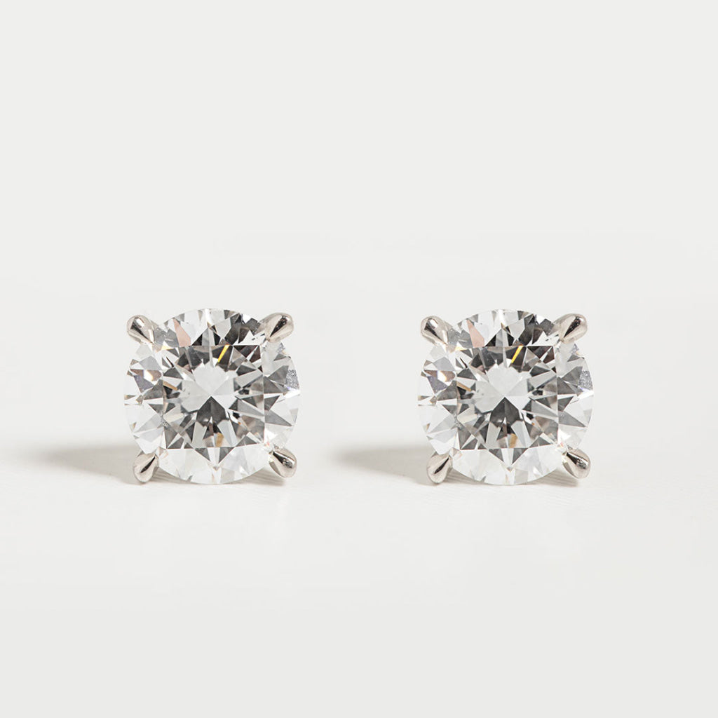 Lab earrings 1.50ct new