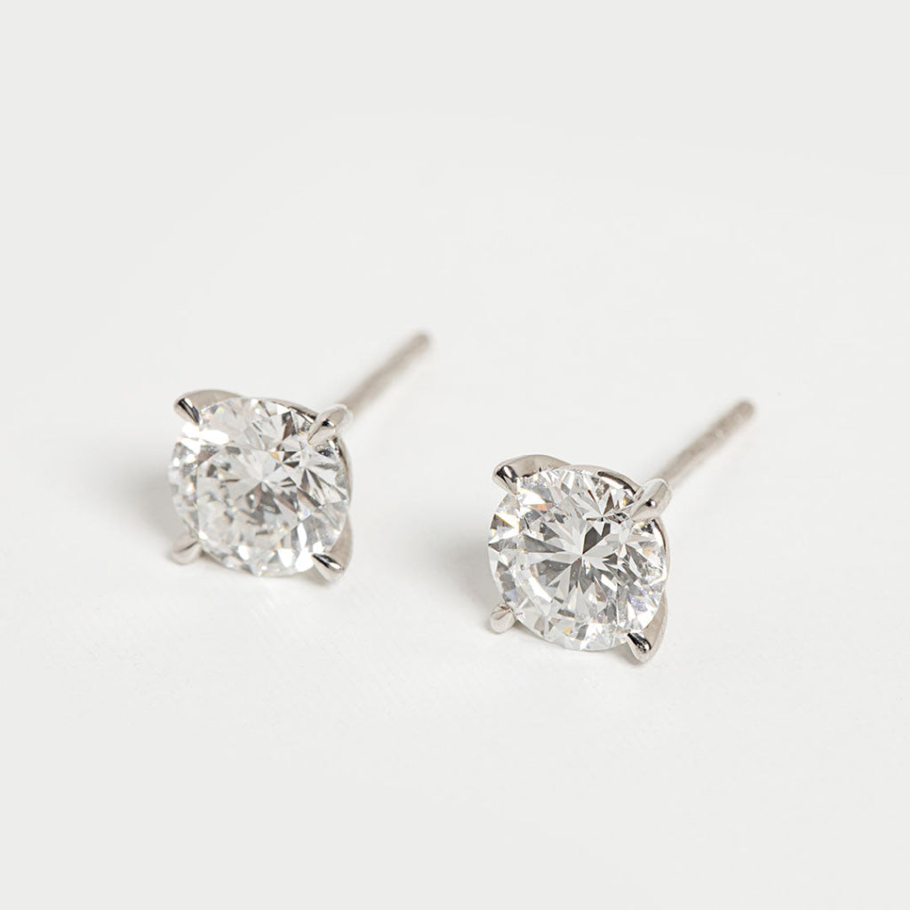 1.50ct Lab Solitare Earrings