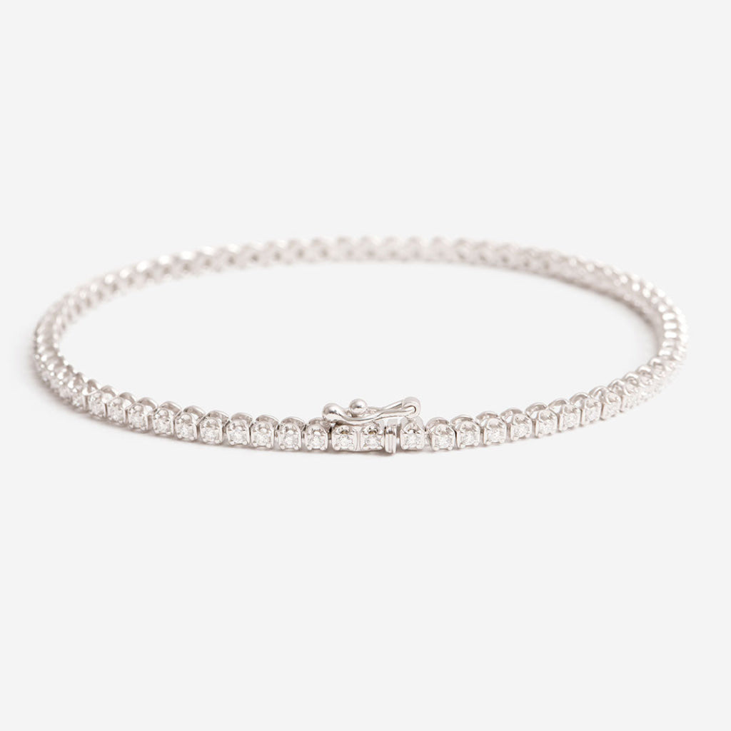 1ct Tennis Bracelet | 9ct White Gold Lab Grown Tennis
