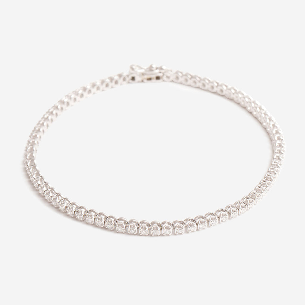 1ct Tennis Bracelet | 9ct White Gold Lab Grown Tennis