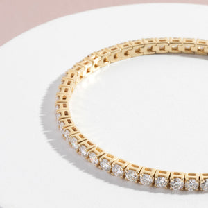 Lab Grown Diamond Tennis Bracelet - 4.34ct | 9ct Gold