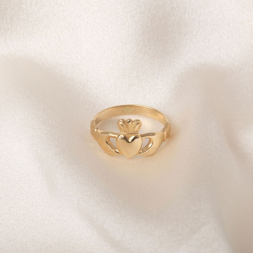 Ladies Plain Claddagh Ring | 10ct Gold - Rings
