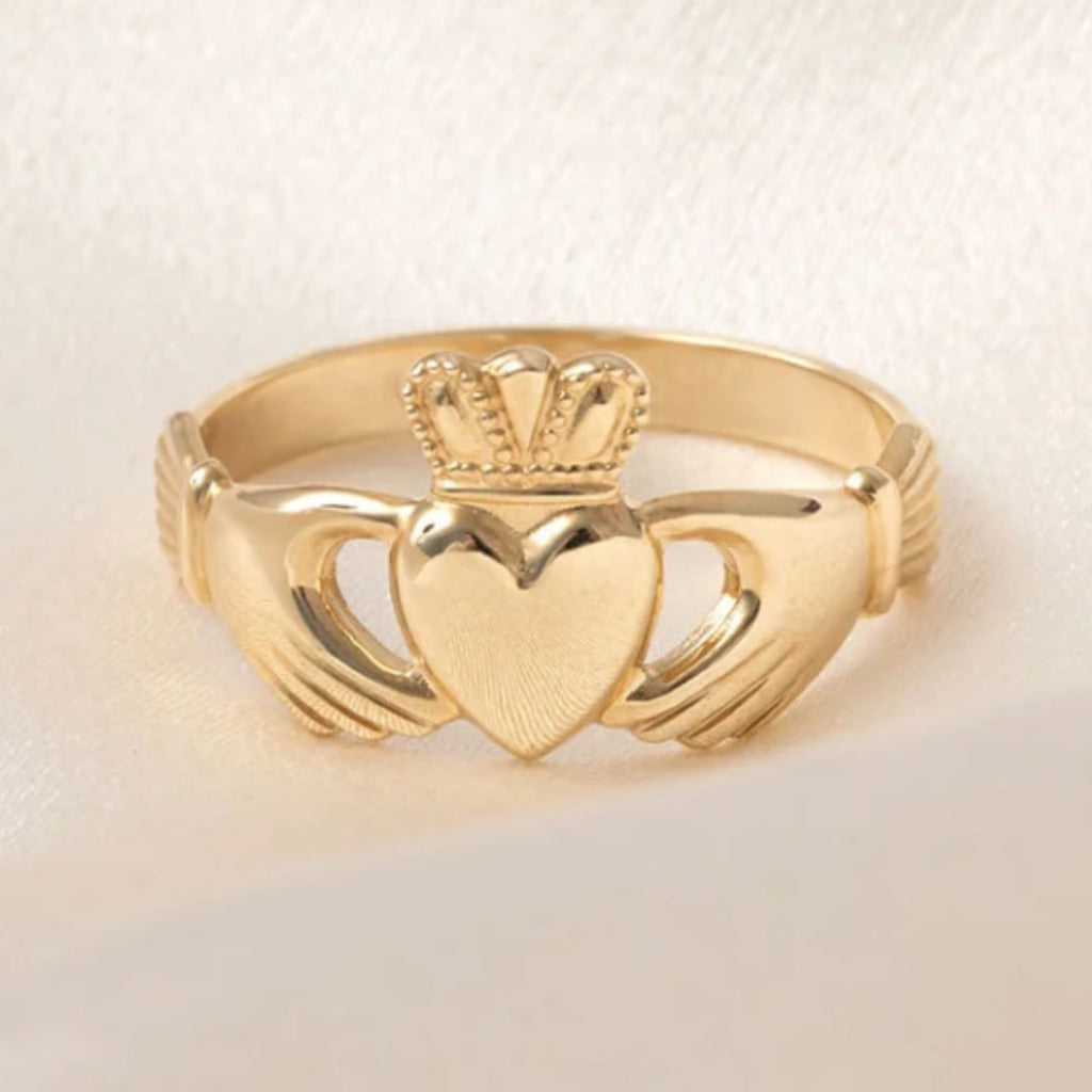 Ladies Plain Claddagh Ring | 10ct Gold - Rings