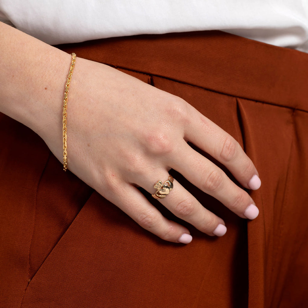 Ladies Plain Claddagh Ring | 10ct Gold - Rings