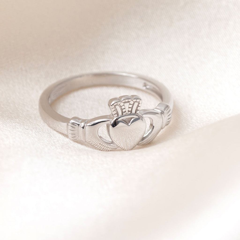 Ladies Plain Claddagh Ring | Silver - Rings