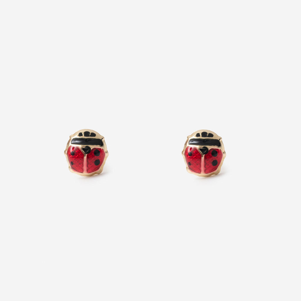 Ladybug Kids Earrings | 9ct Gold
