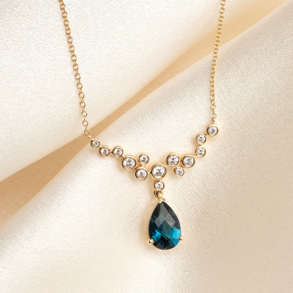 london blue topaz necklace