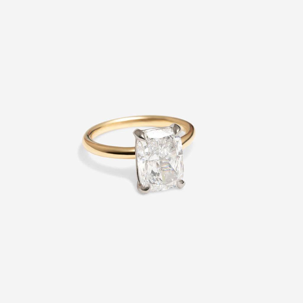 Lana 4ct | Cushion Solitaire Lab Diamond Set in 18ct Gold