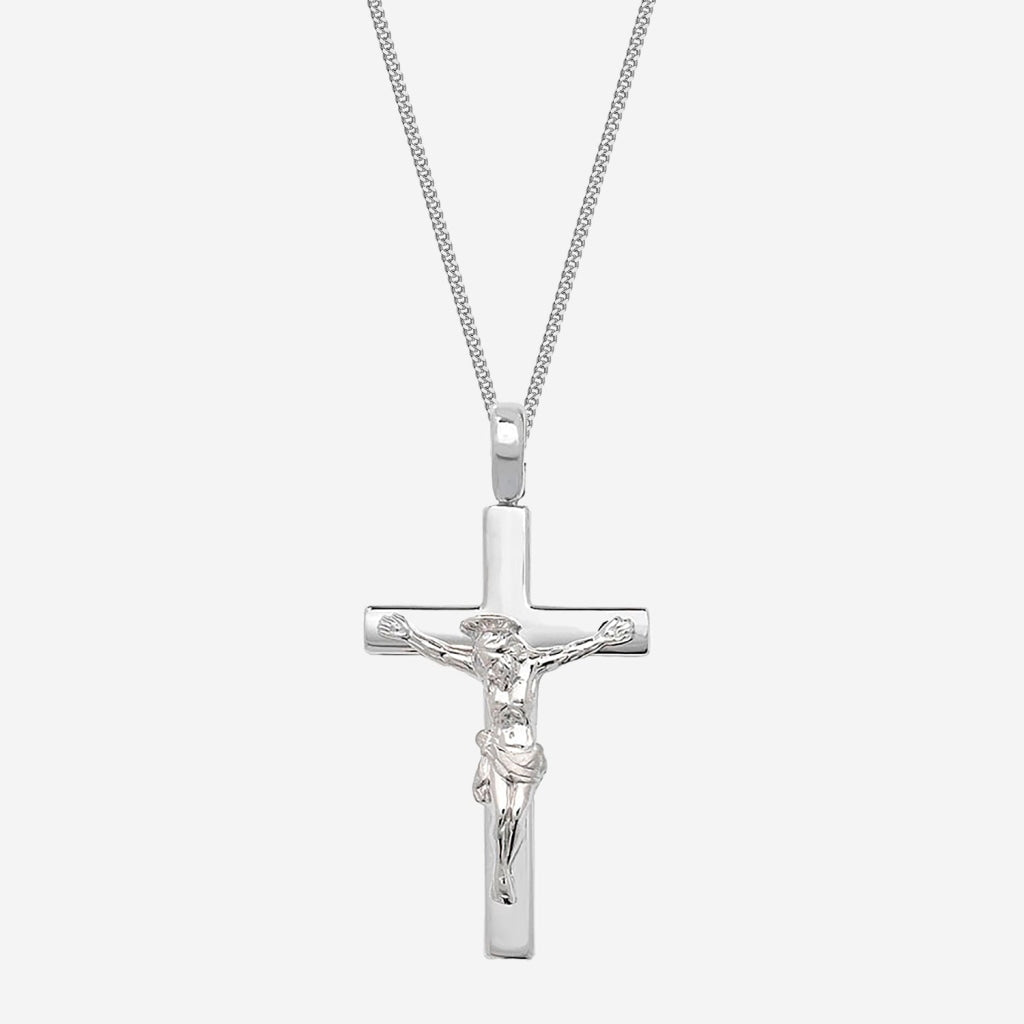 Large Crucifix & Chain | Sterling Silver - Necklace