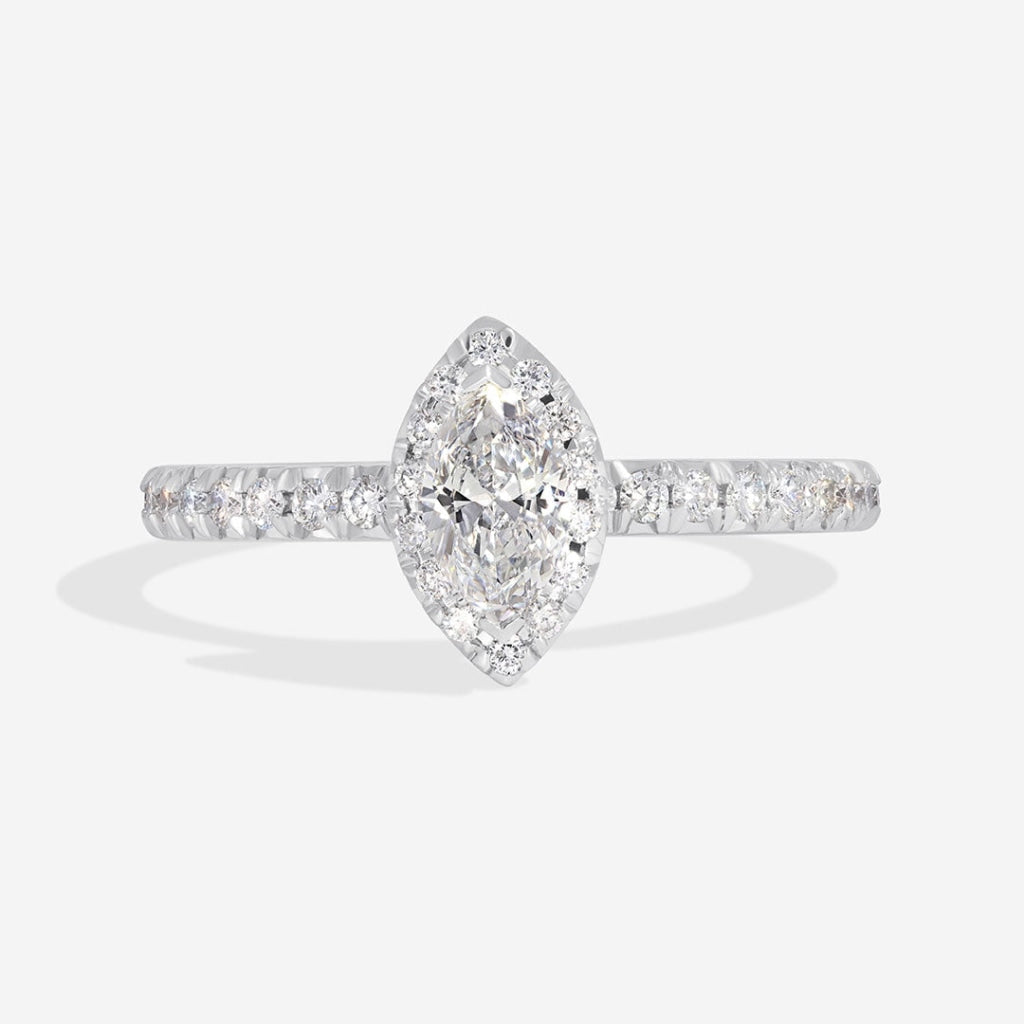 Leah | 18ct White Gold Diamond Engagement ring Gear Jewellers Dublin