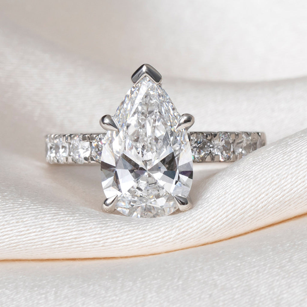 LEGACY 3.80ct | Pear Cut Lab Grown Diamond Engagement Ring