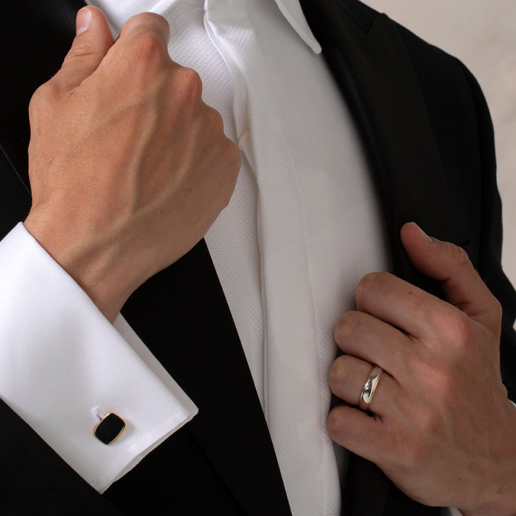 LENNOX 6mm | Men’s Two Toned Wedding Ring in 9ct Gold