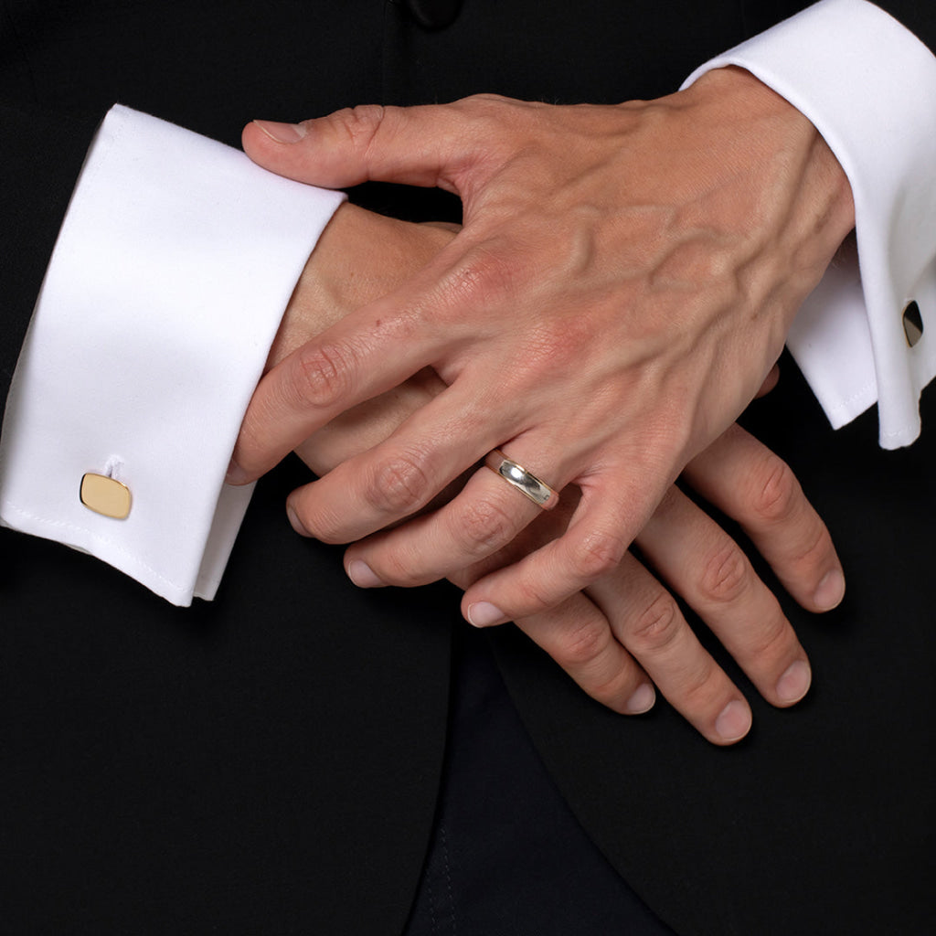 LENNOX 6mm | Men’s Two Toned Wedding Ring in 9ct Gold