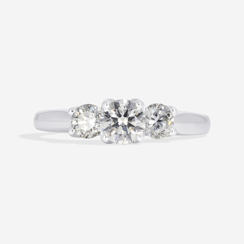 Lexi 18ct White Gold Three Stone Engagement Ring