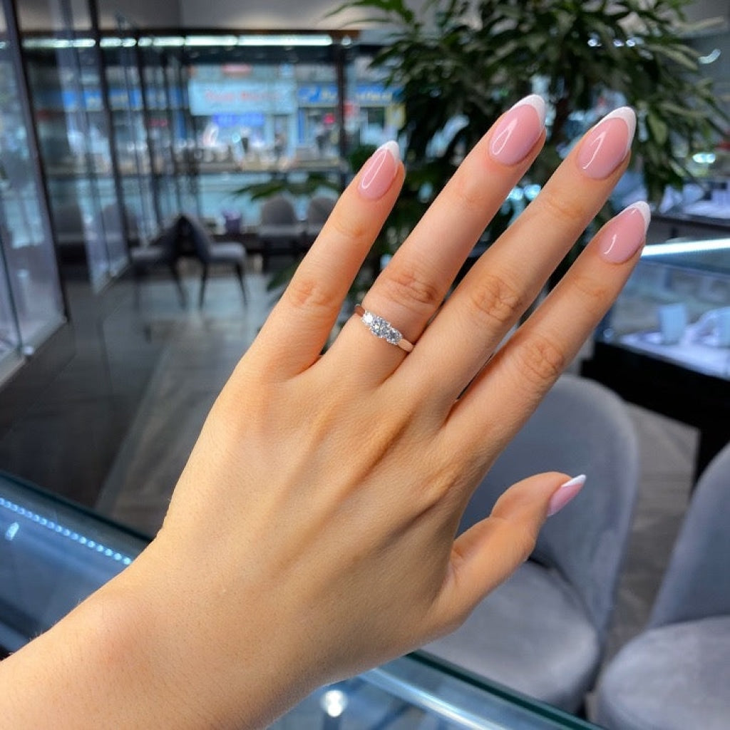 Lexi | Diamond Engagement Ring On Womans Hand - Gear Jewellers Dublin