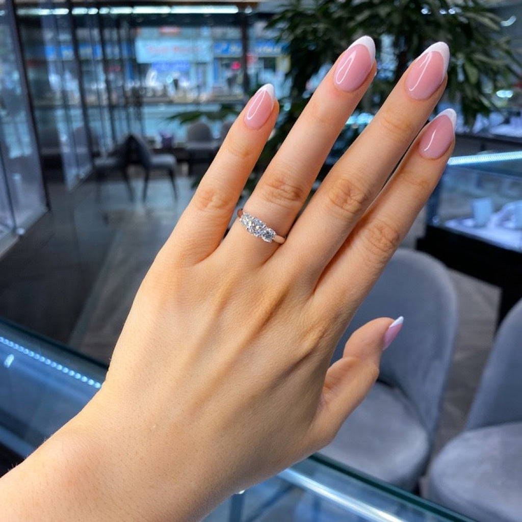 Lexi | Diamond Engagement Ring On Womans Hand - Gear Jewellers Dublin